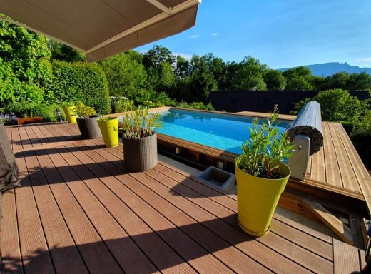 Piscine rectangulaire hors sol