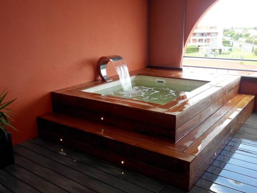 Micro piscine et terrasse en cumaru